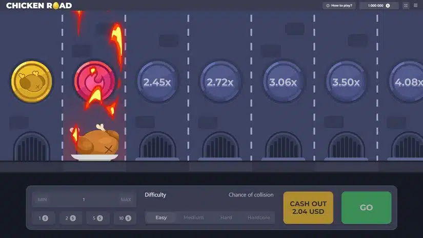 Demoversie van Chicken Road spel. Demoversie van Chicken Road spel.